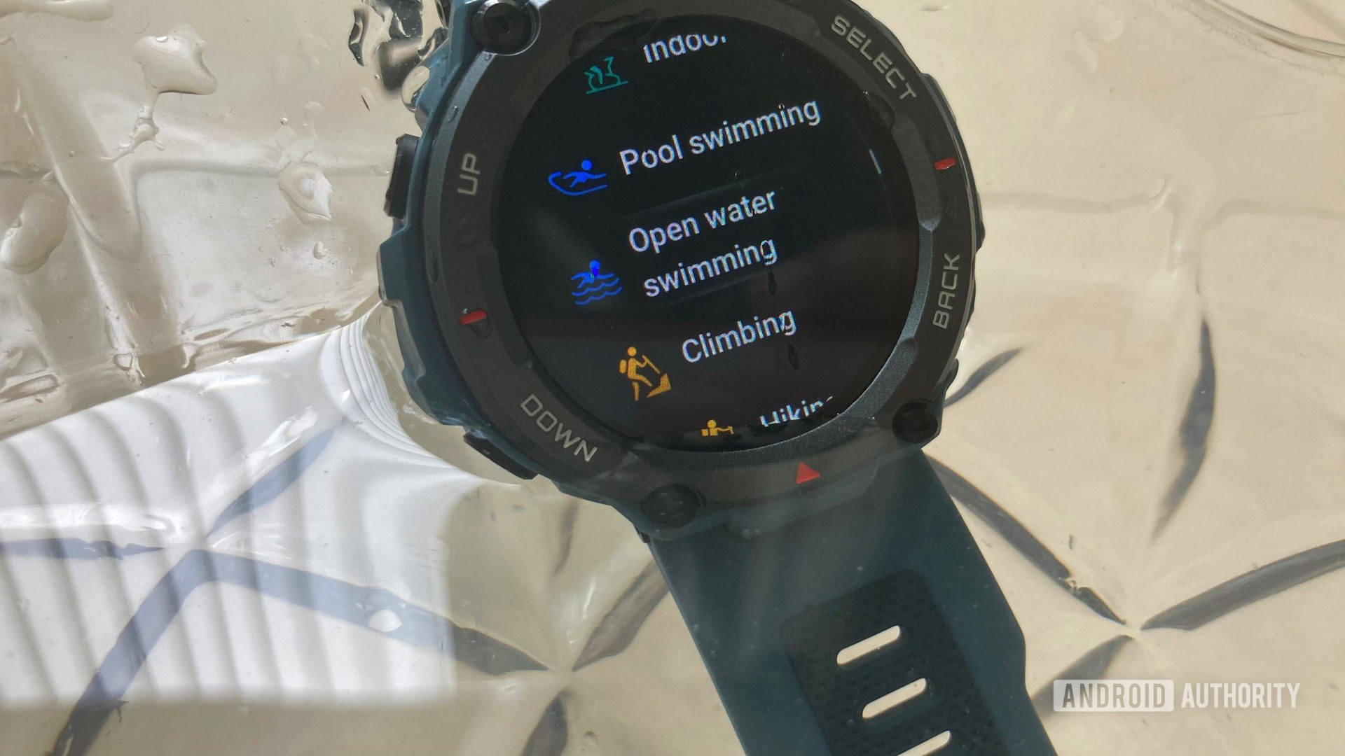 Amazfit T Rex Pro In Water