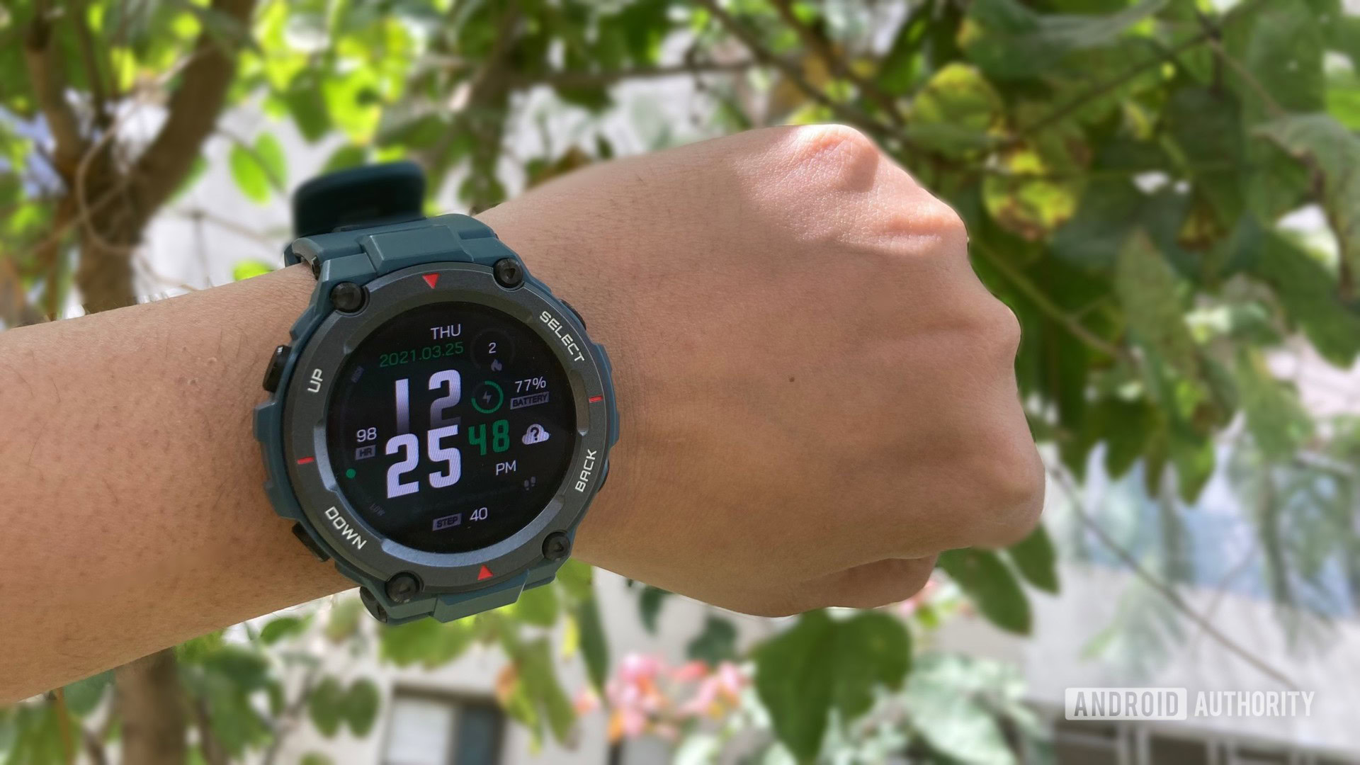 Amazfit T Rex Pro On Wrist