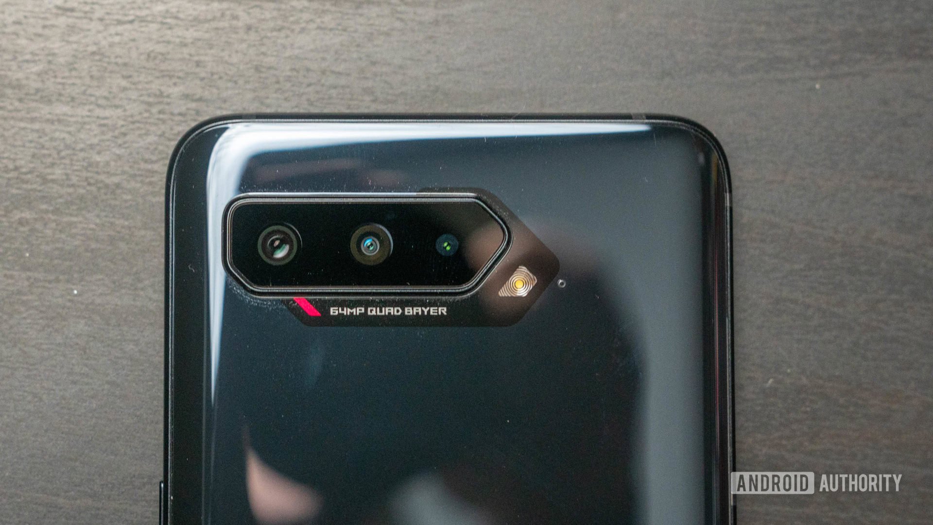 ASUS ROG Phone 5 product shot of the camera bump close up