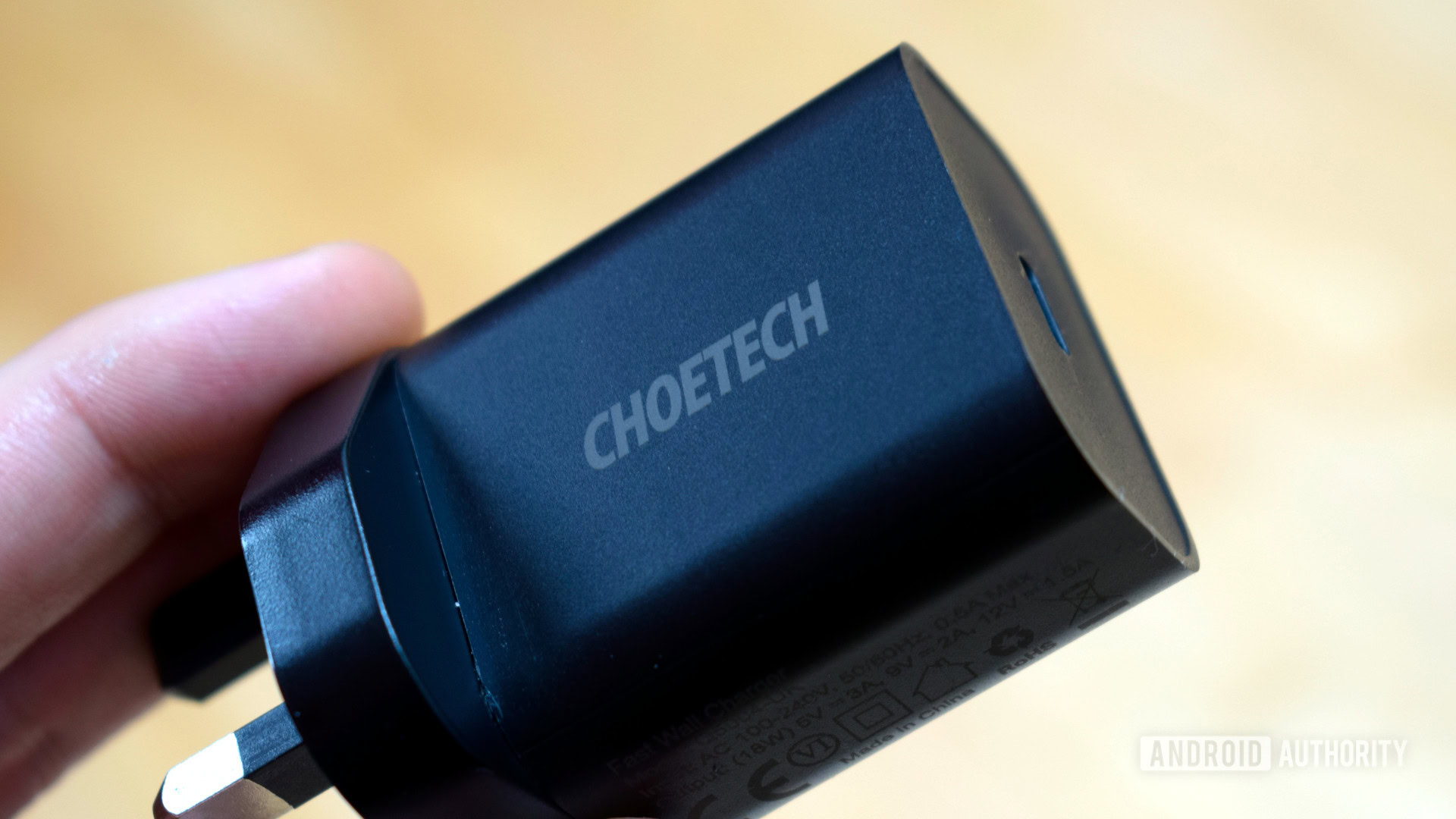 Choetech USB C charger 18W charger logo