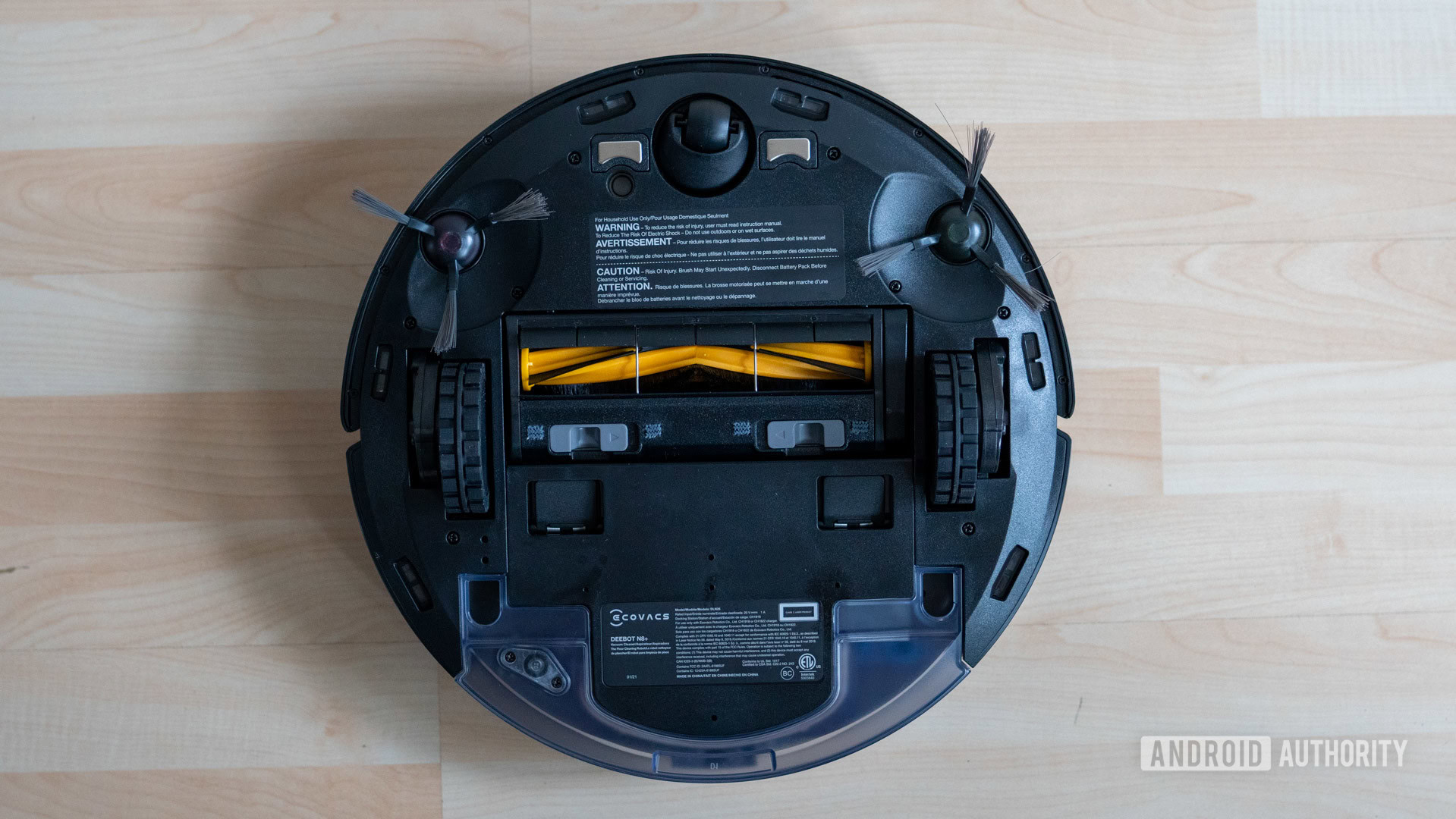 Ecovacs Deebot Ozmo N8 review bottom view full