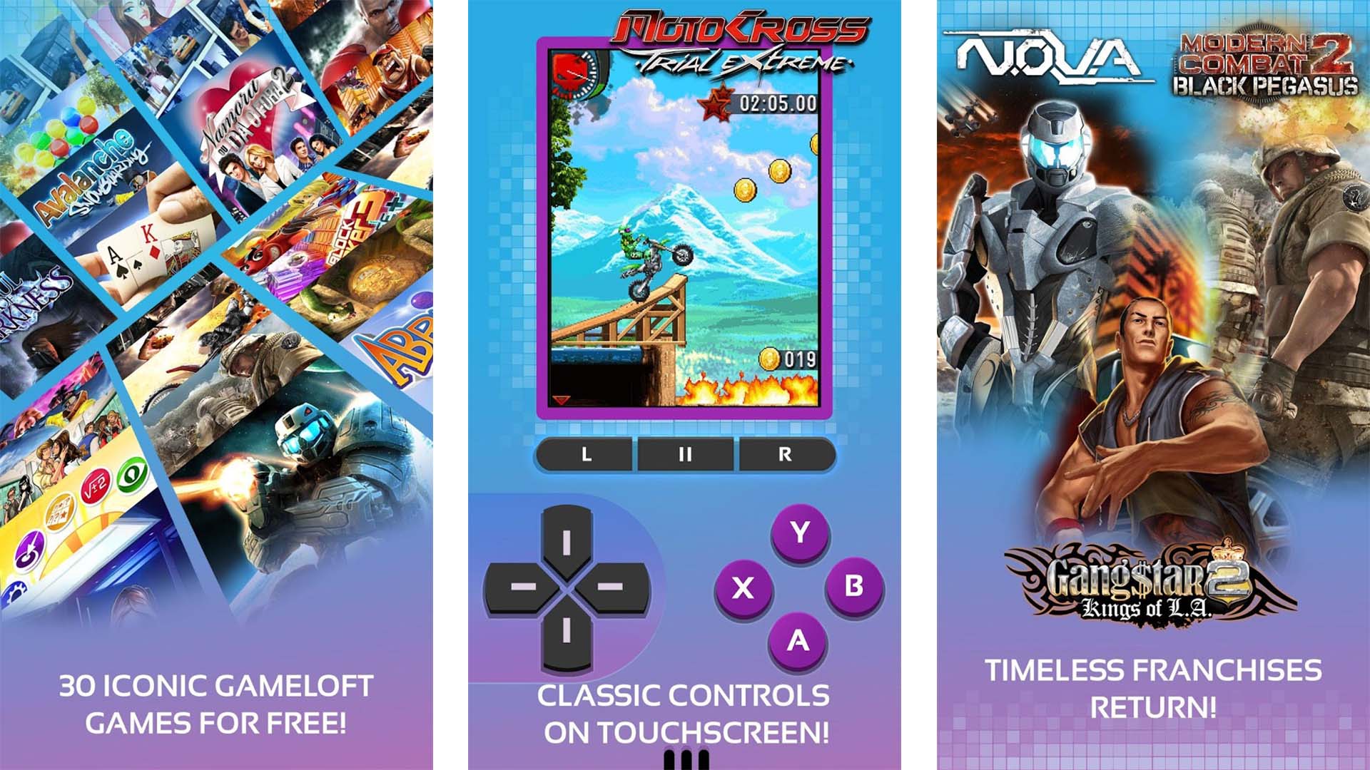 Captura de pantalla de Gameloft Classics 20 años