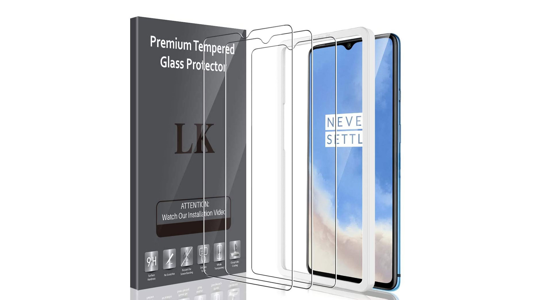 LK screen protectors for OnePlus 7T