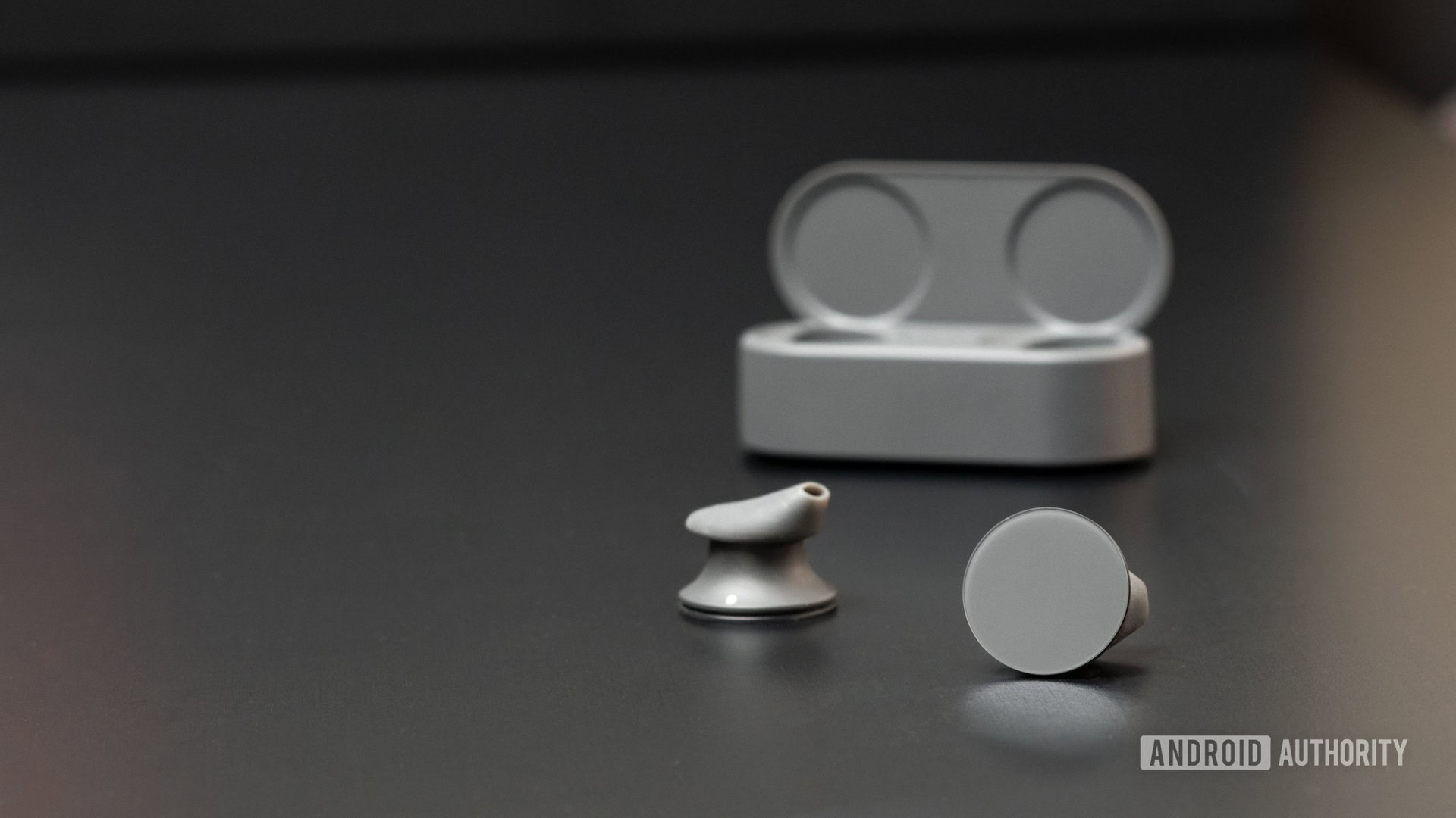 Microsoft Surface Earbuds true wireless earbuds open case