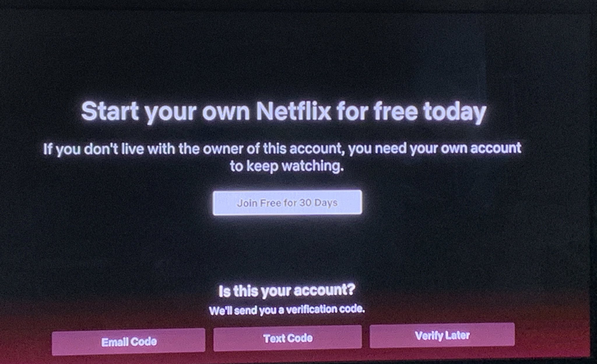 Netflix Account sharing limitation