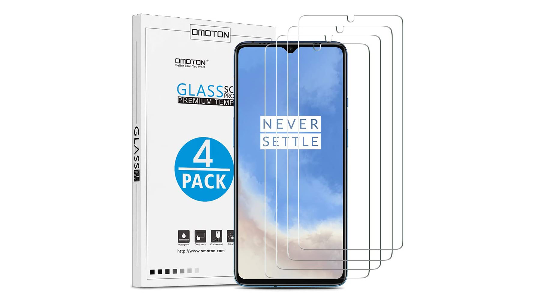 Omoton Tempered Glass for OnePlus 7T