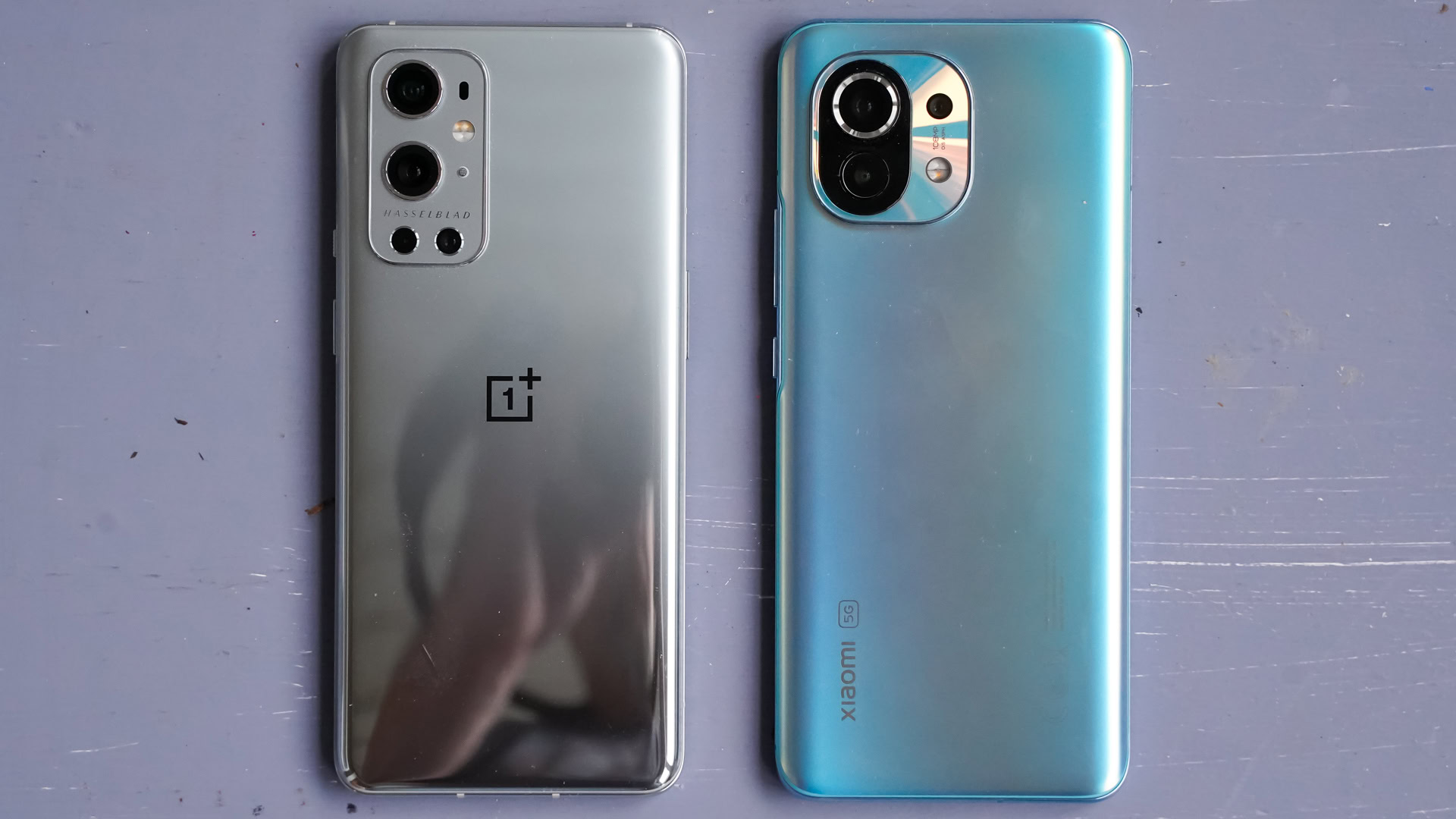 OnePlus 9 Pro vs Xiaomi Mi 11 side by side