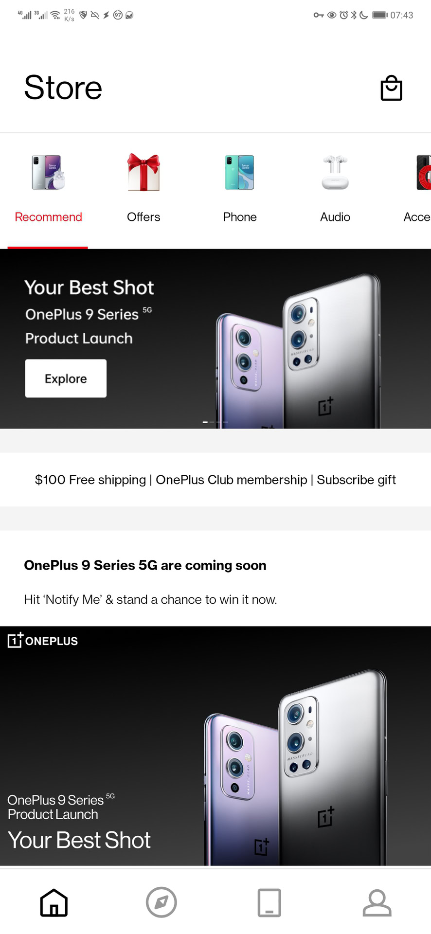 OnePlus Store NA app screenshot 1