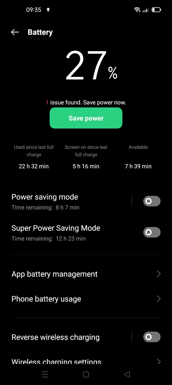 Oppo Find X3 Pro battery life overnight