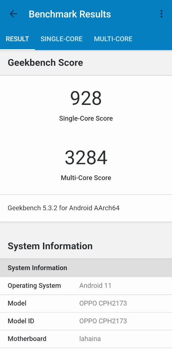 Oppo Find X3 Pro review Geekbench 5 benchmark