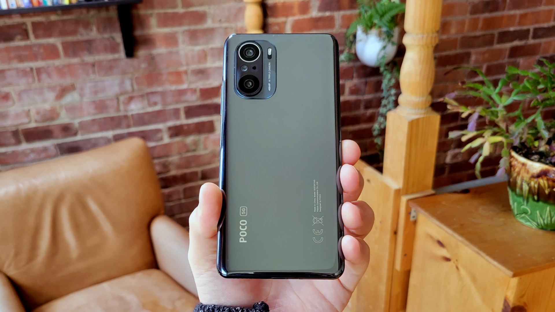 POCO F3 Review Back of Phone Portrait Orientation