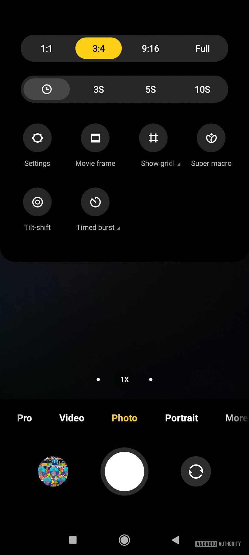 Redmi Note 10 Pro MIUI 12 camera options