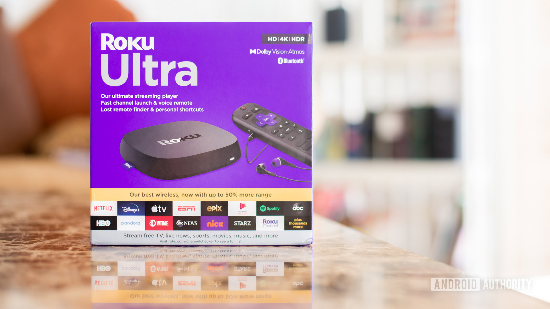 Roku Ultra Box on table