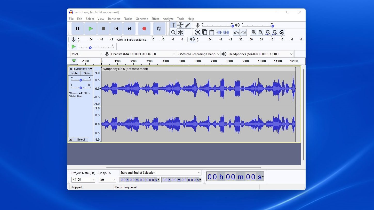 Trimming Audio on Audacity 2