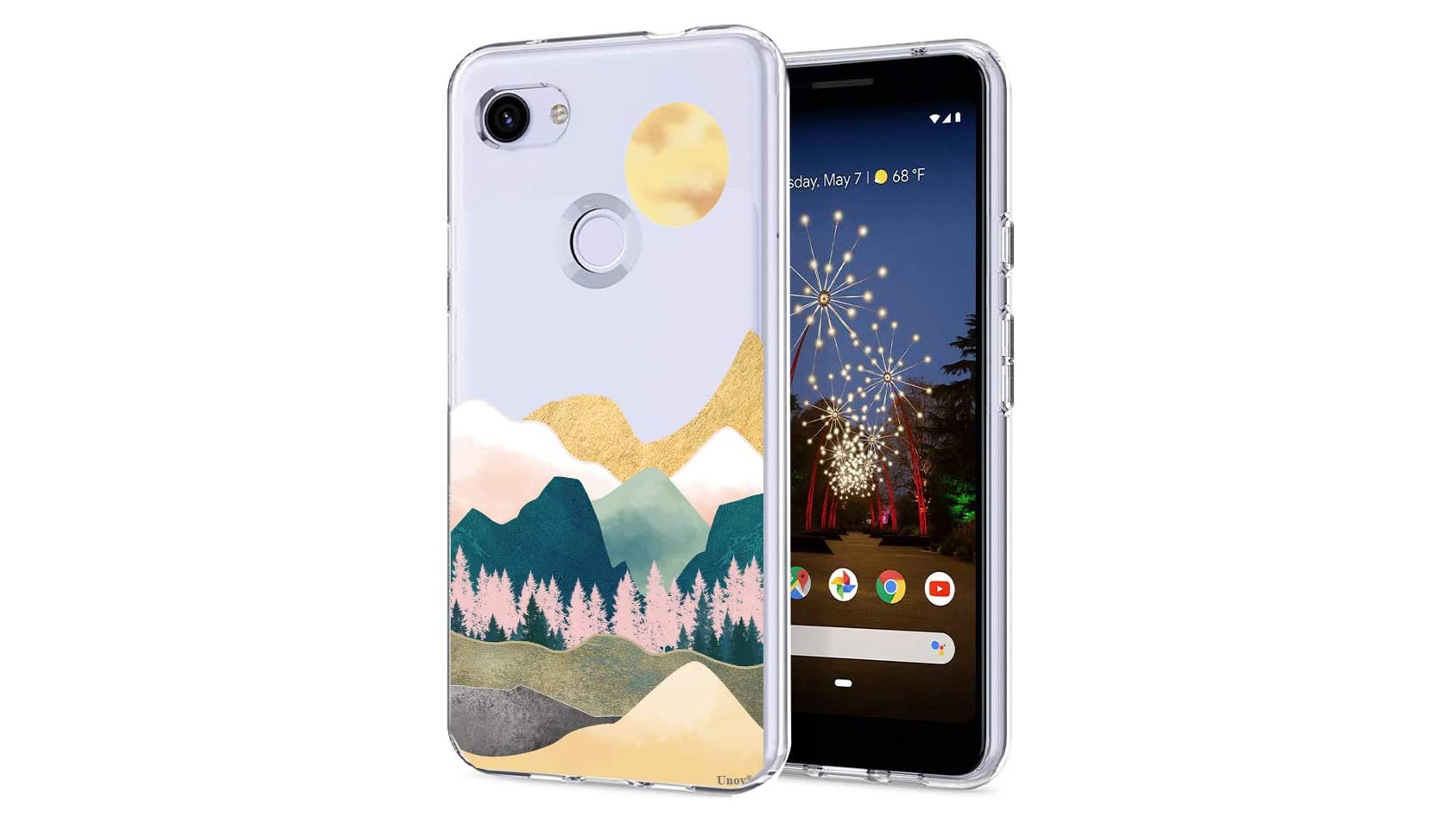 Unov Pixel 3a XL Clear Case with Design