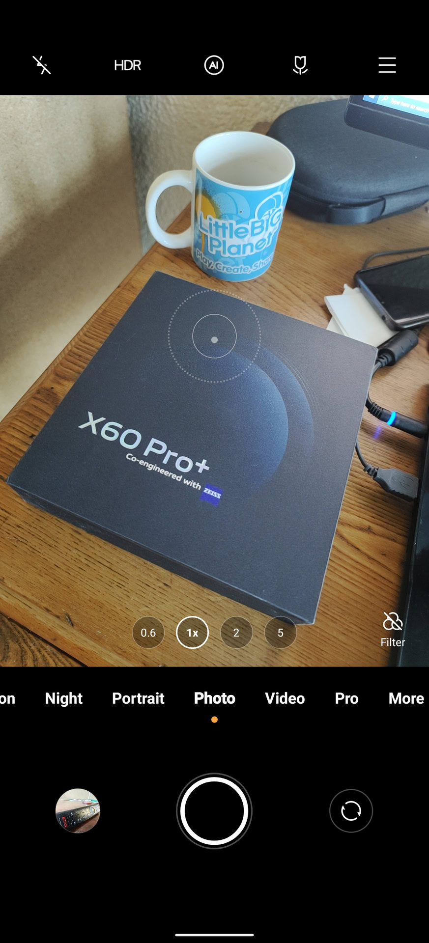 vivo X60 Pro Plus camera UI