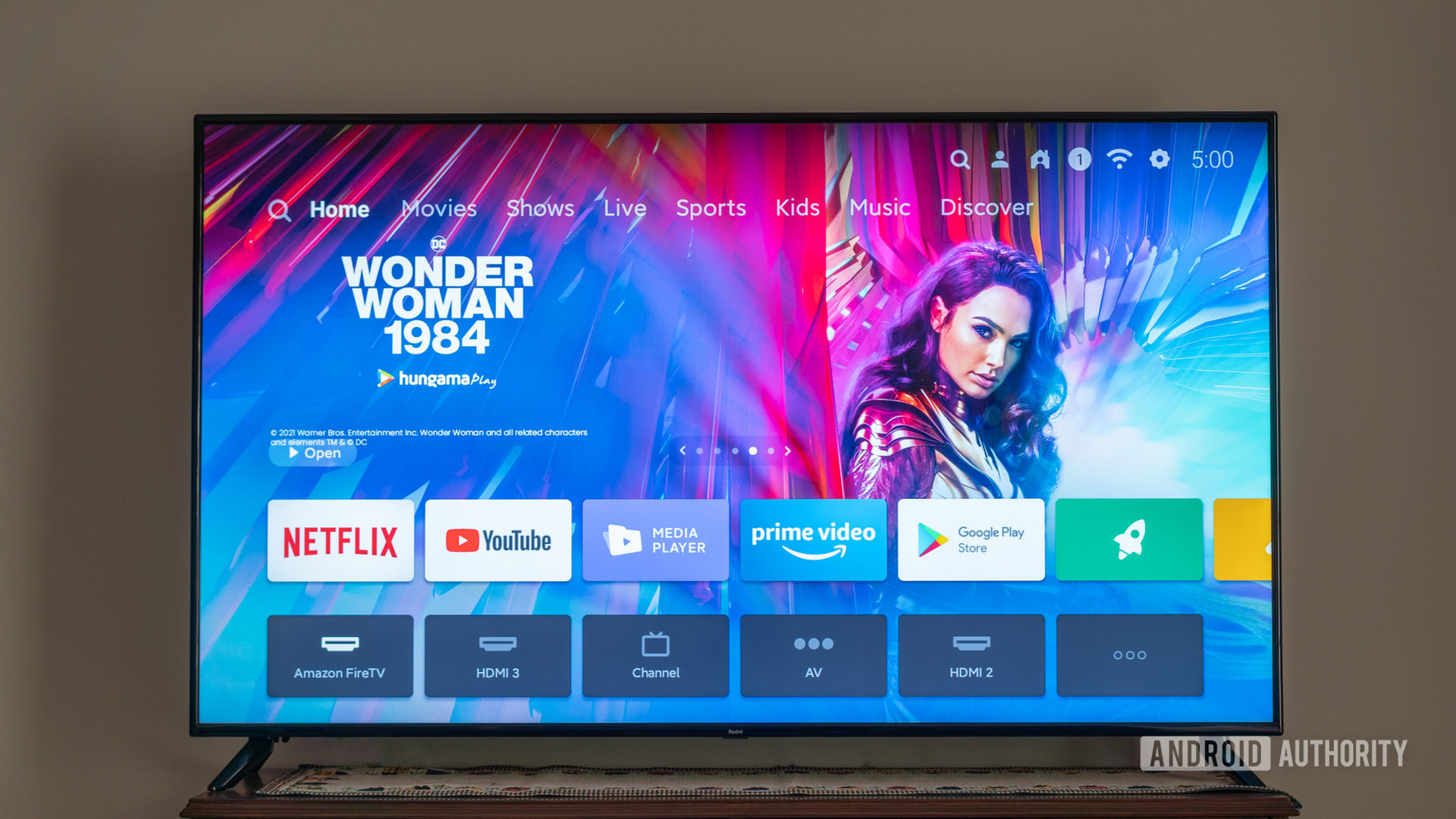 Xiaomi Redmi X65 TV review display with patchwall