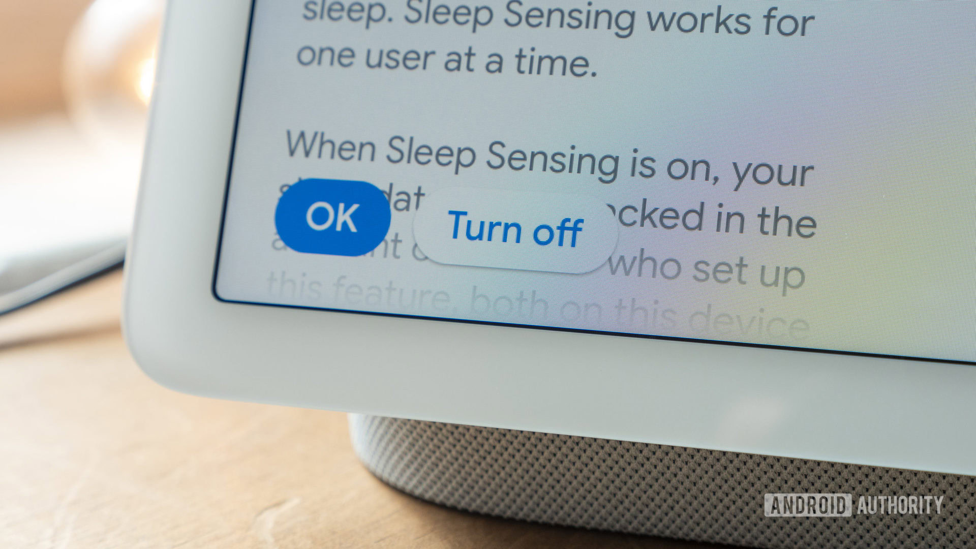 google nest hub second generation review sleep sensing turn off