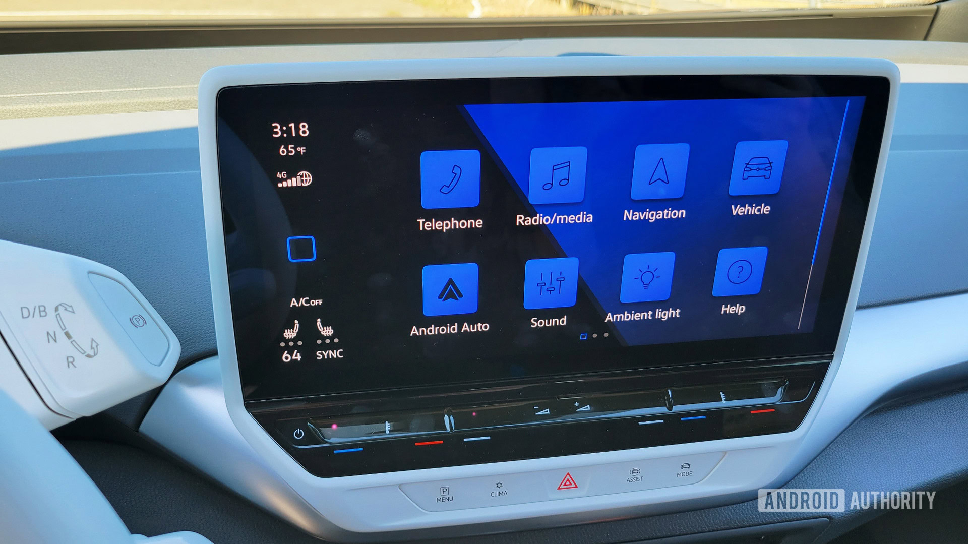 Android Auto in Volkswagen ID.4 App Selection Screen