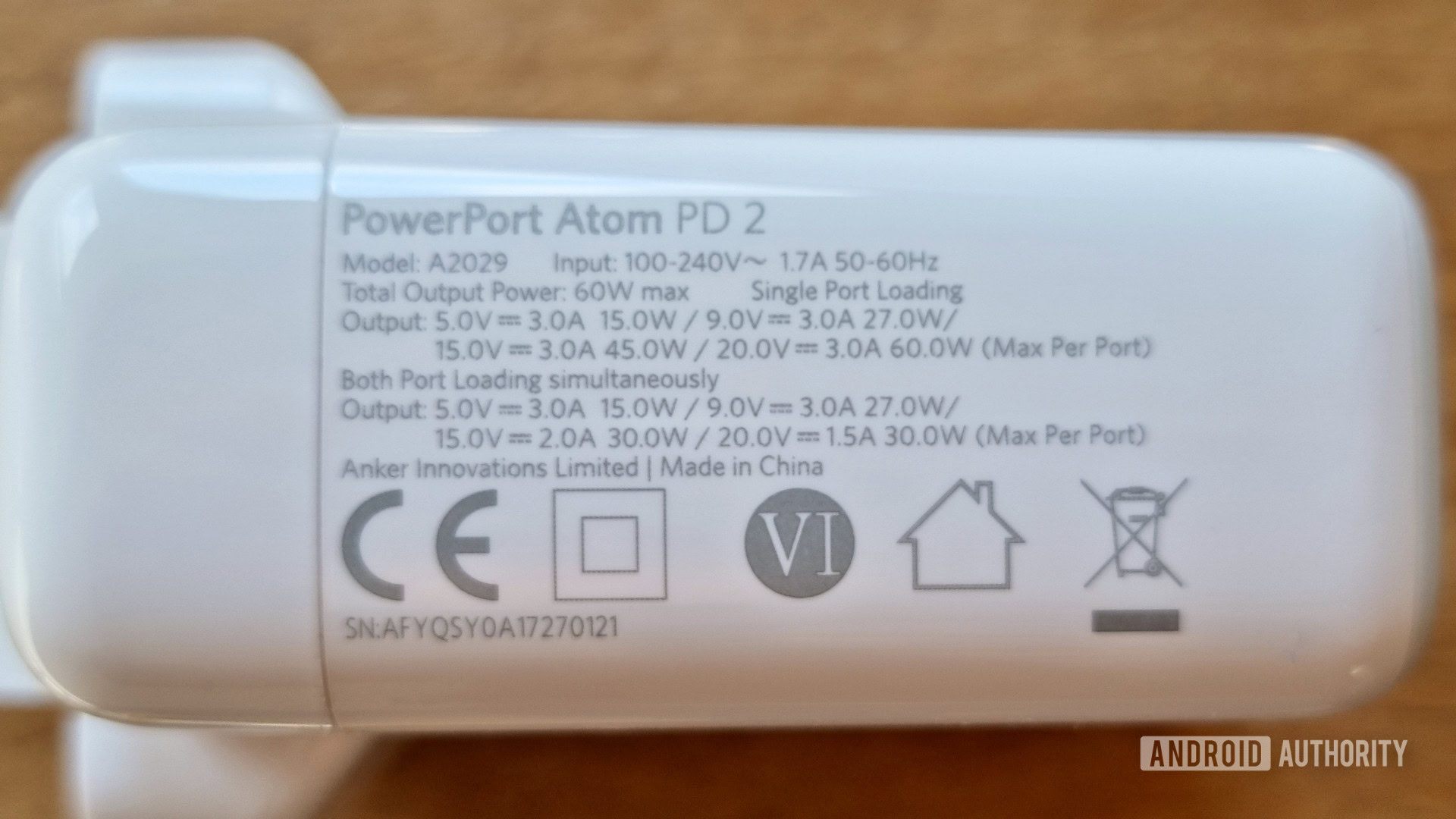 Anker PowerPort Atom PD 2 specs