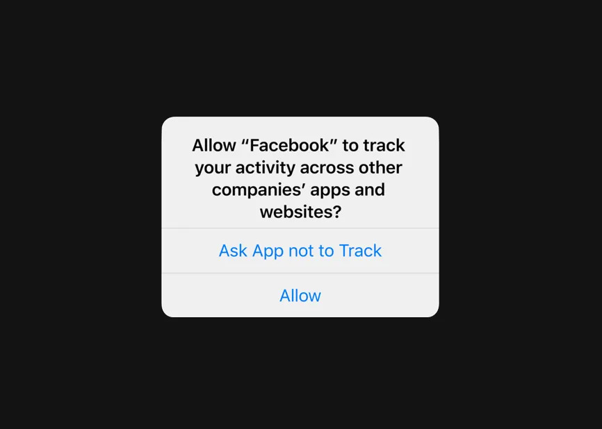 Apple App Tracking Transparency Screenshot