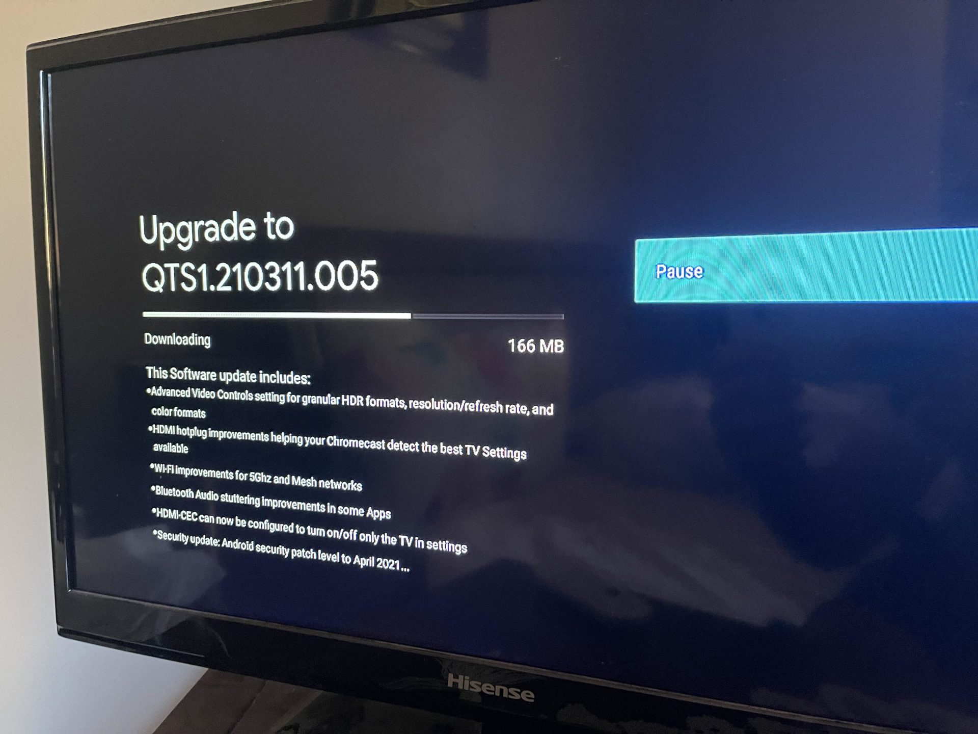 Chromecast With Google TV Update April