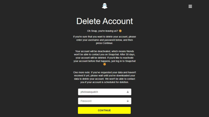 How to delete Snapchat account: Step-by-step - Android Authority