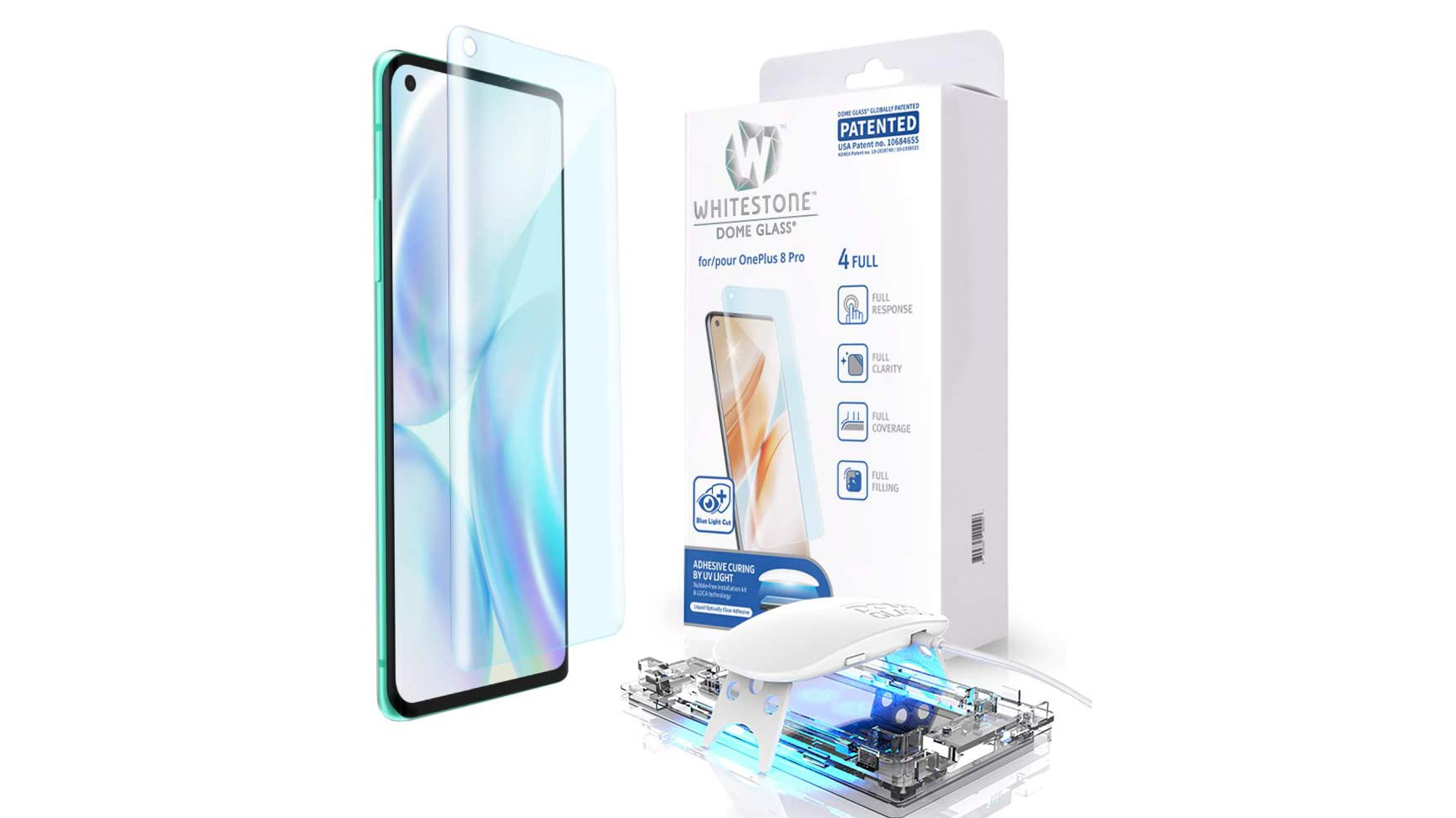 Dome Glass Tempered Glass Screen Protector for OnePlus 8 Pro