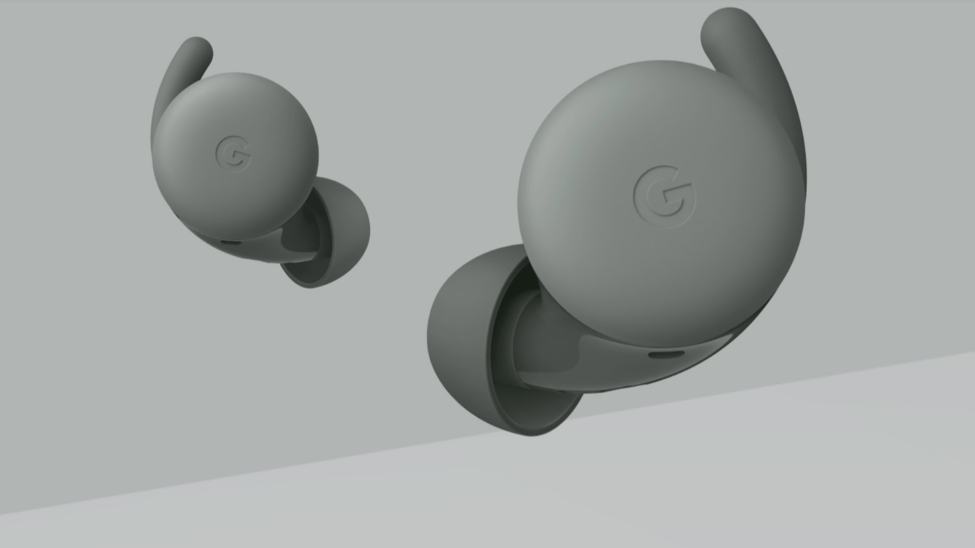Original Google Pixel Buds A-Series Charging Case – Dark Olive White (Used, Cosmetic Wear)