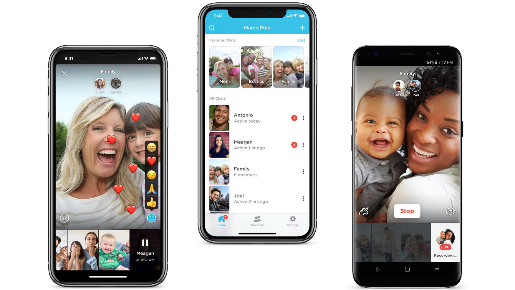 Marco Polo app - Video chat with family and friends