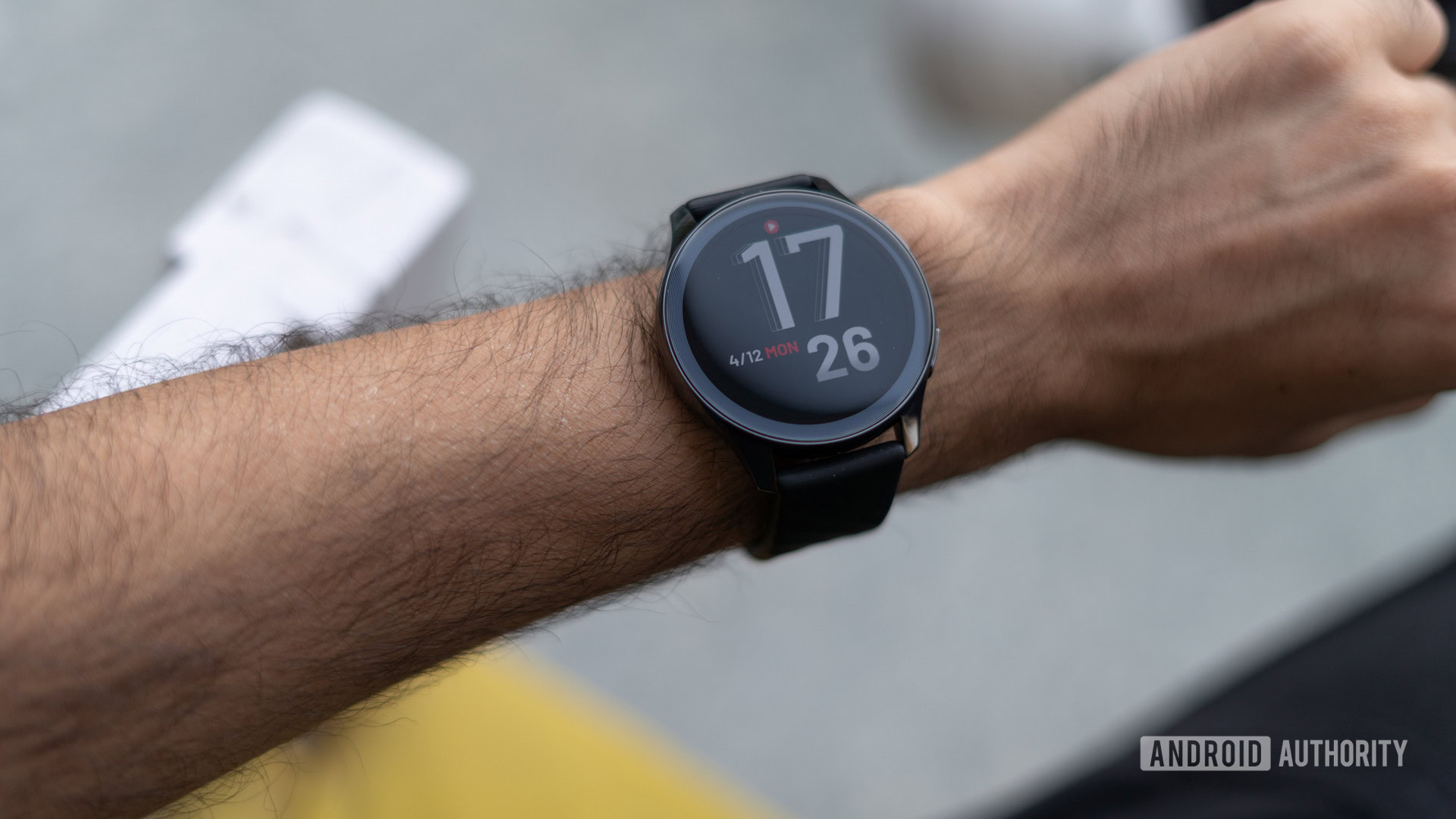 OnePlus Watch on wrist