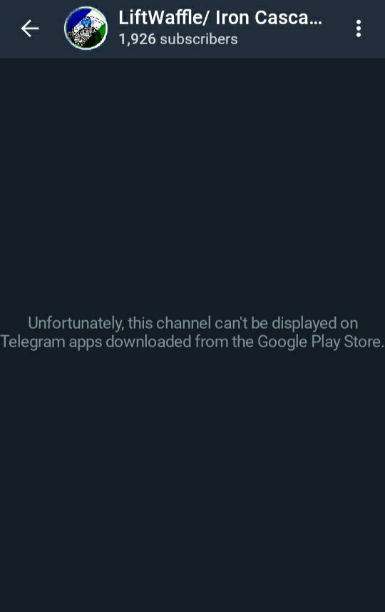 Telegram restrictions Google Play Store