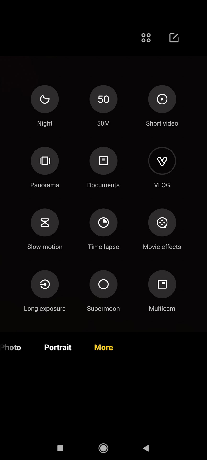Xiaomi Mi 11 Ultra Camera modes