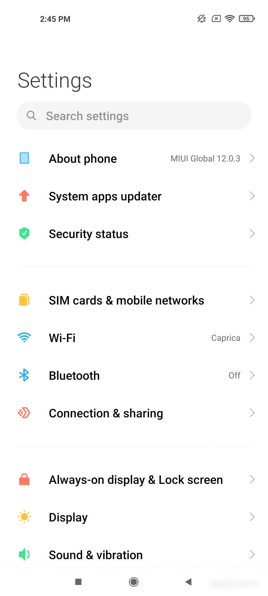 Xiaomi Mi 11 Ultra settings