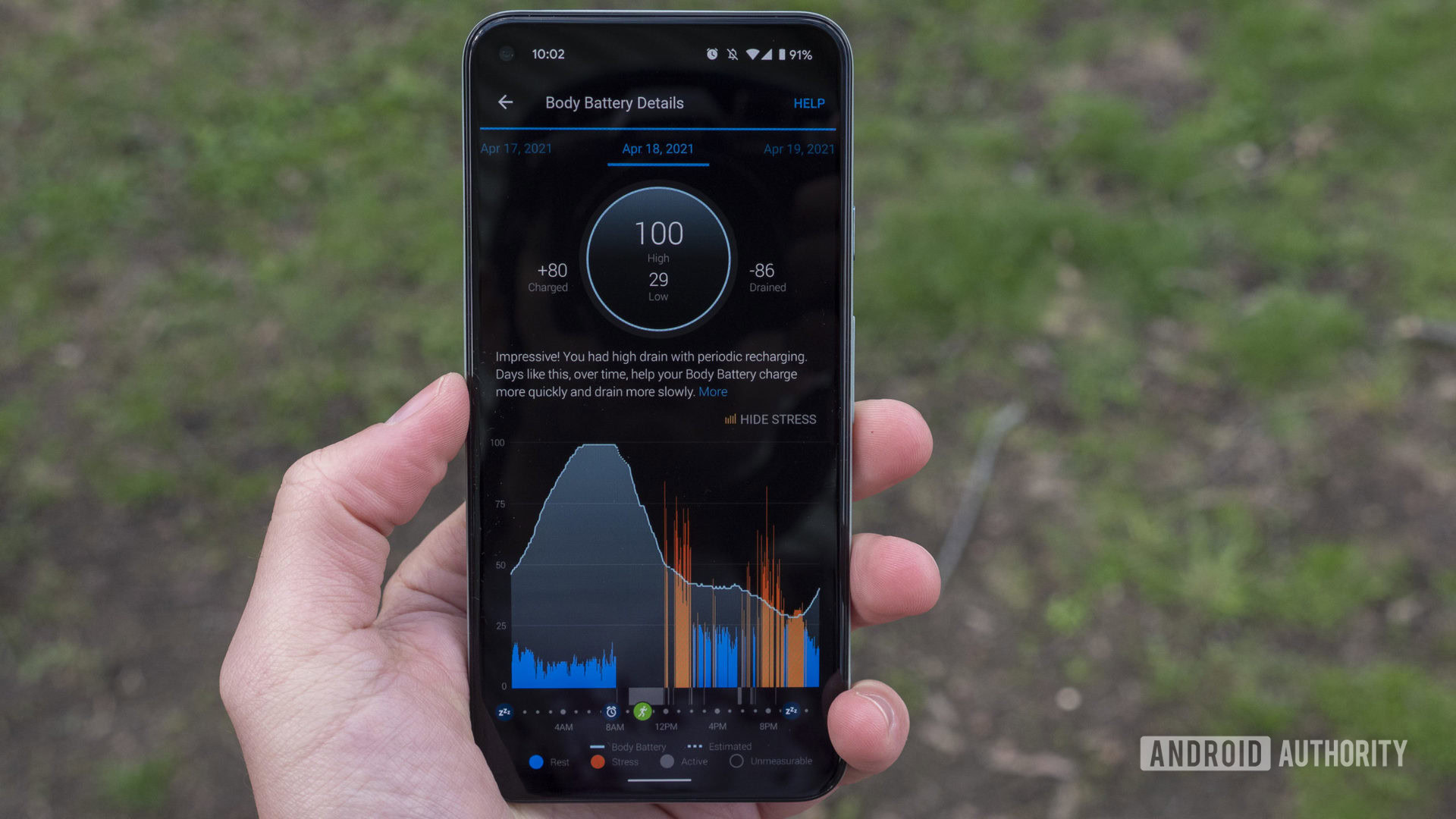 garmin venu 2 review garmin connect body battery stress