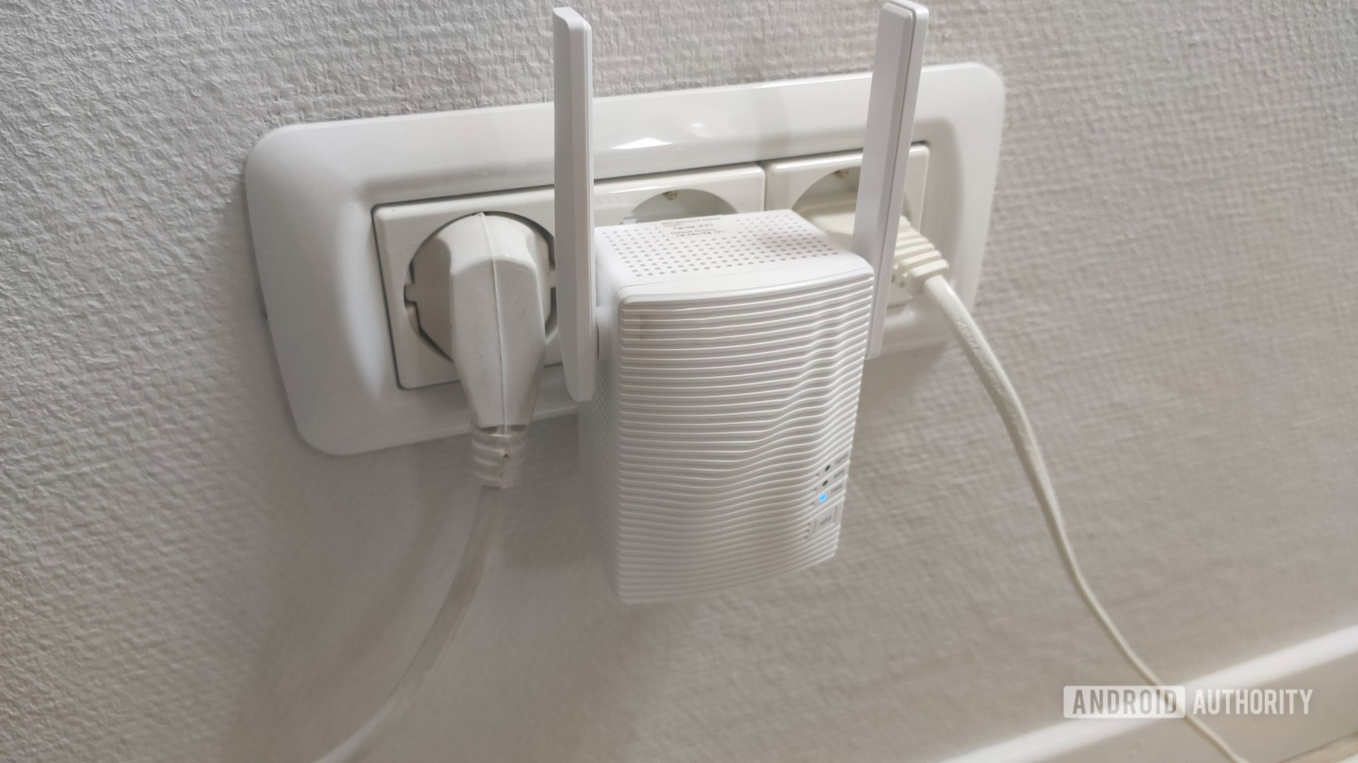 plugged into wall socket