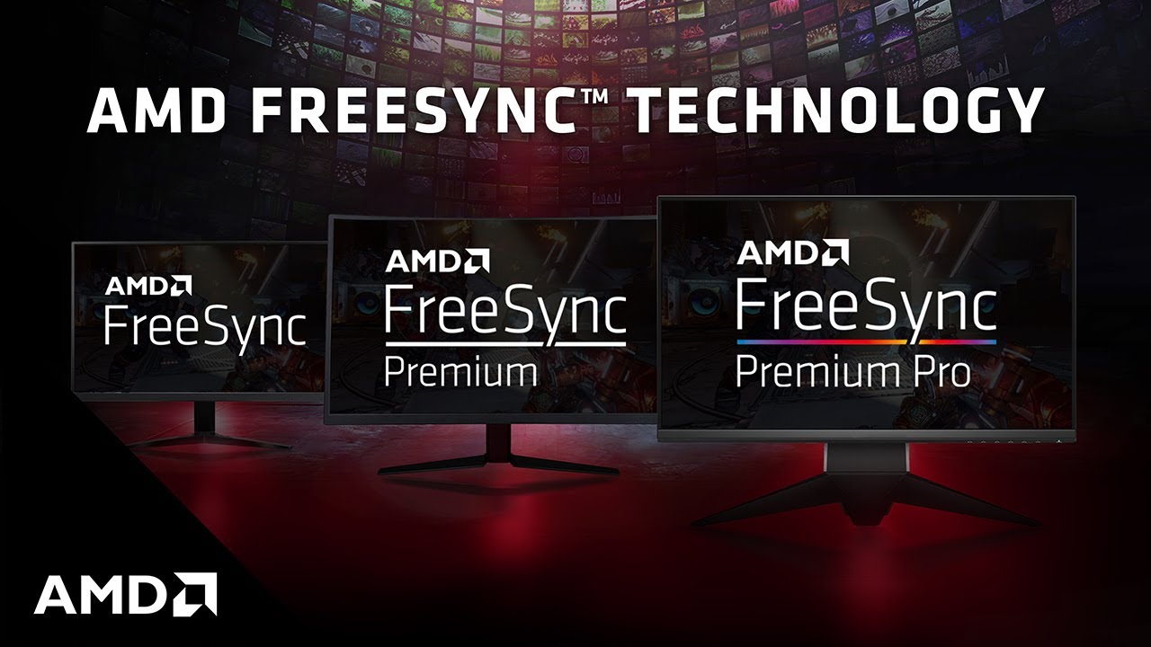 AMD FreeSync tiers displayed on monitors