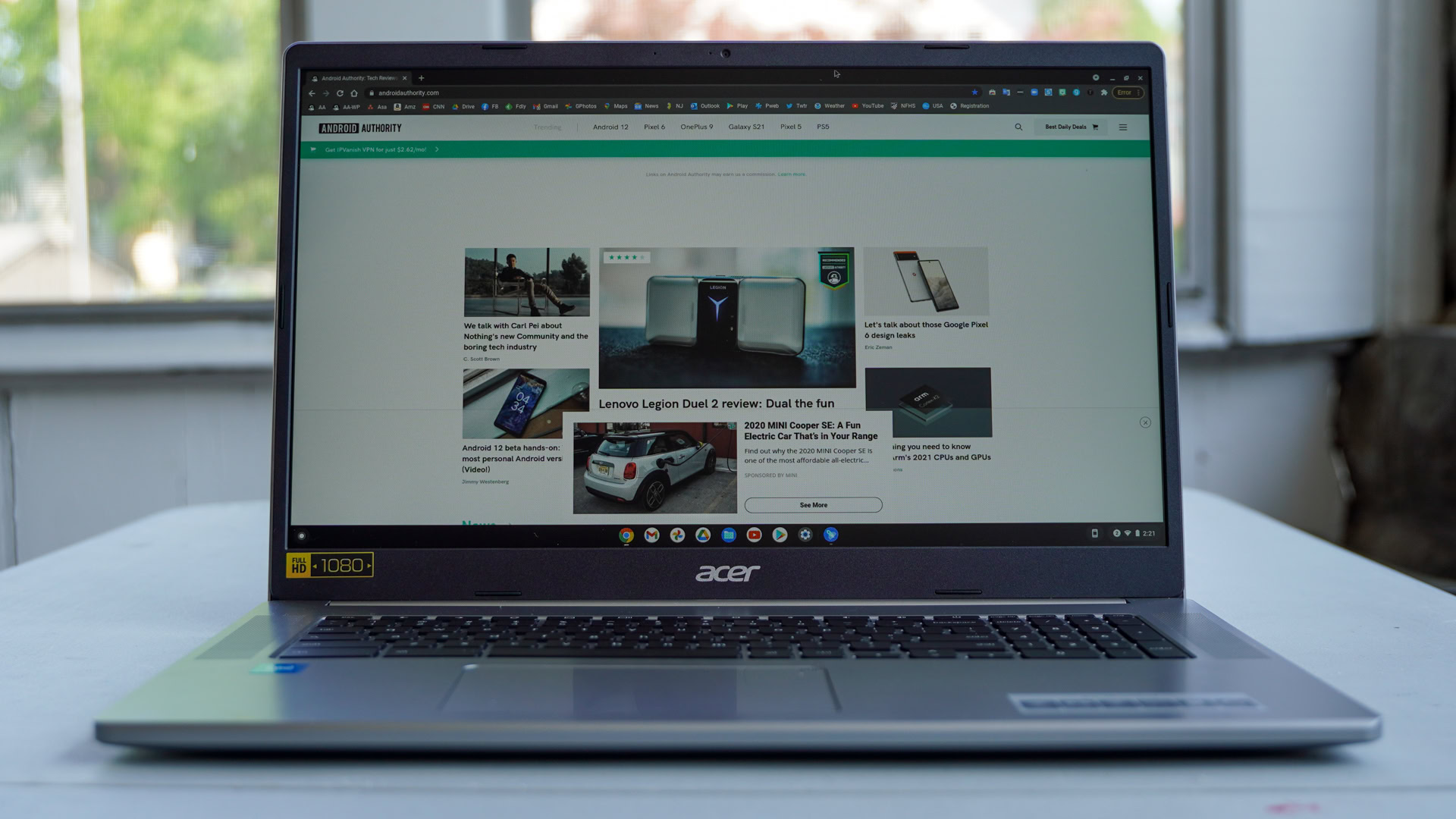 Acer Chromebook 317 front face