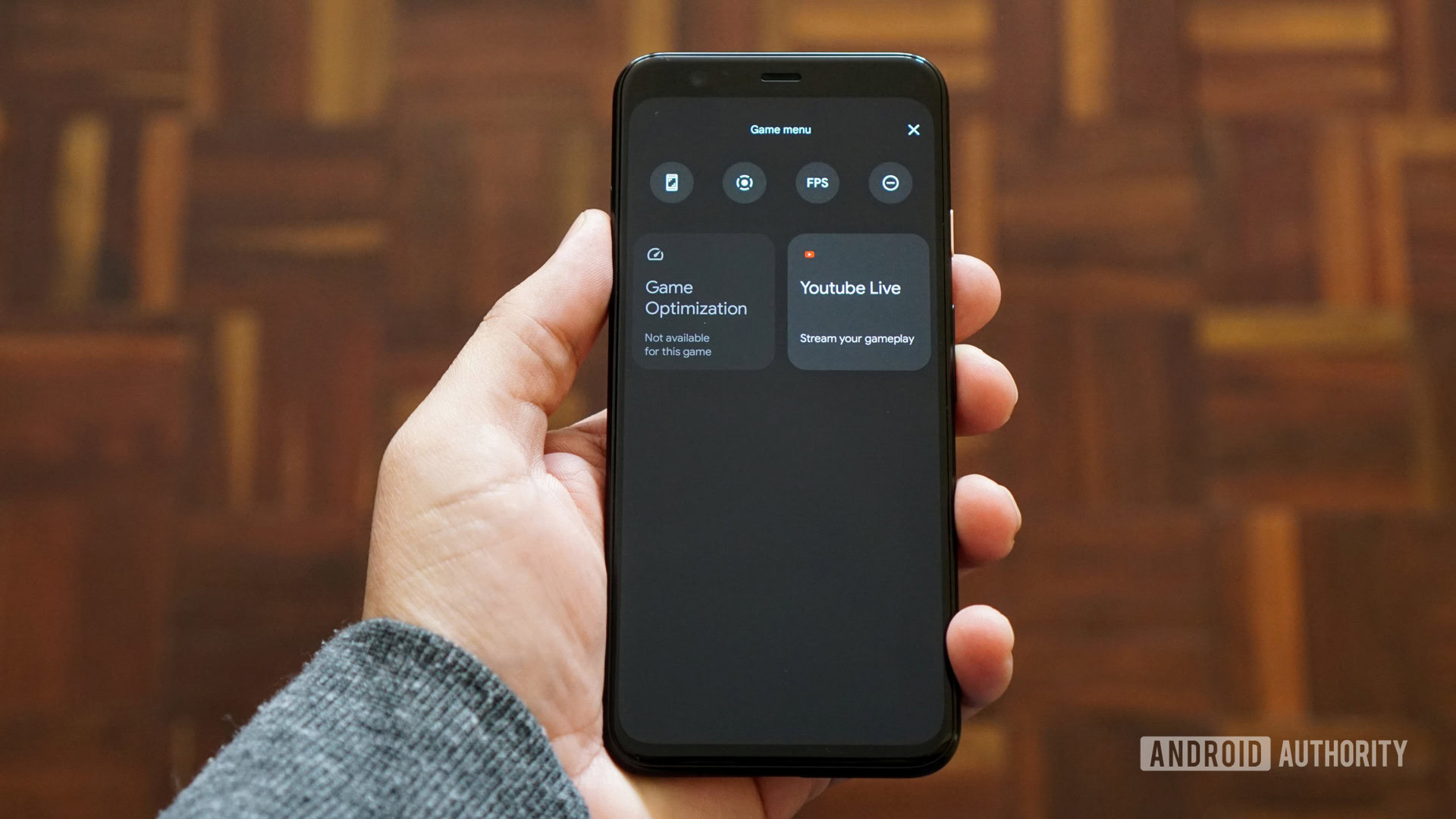Android 12 beta game mode on Pixel 4