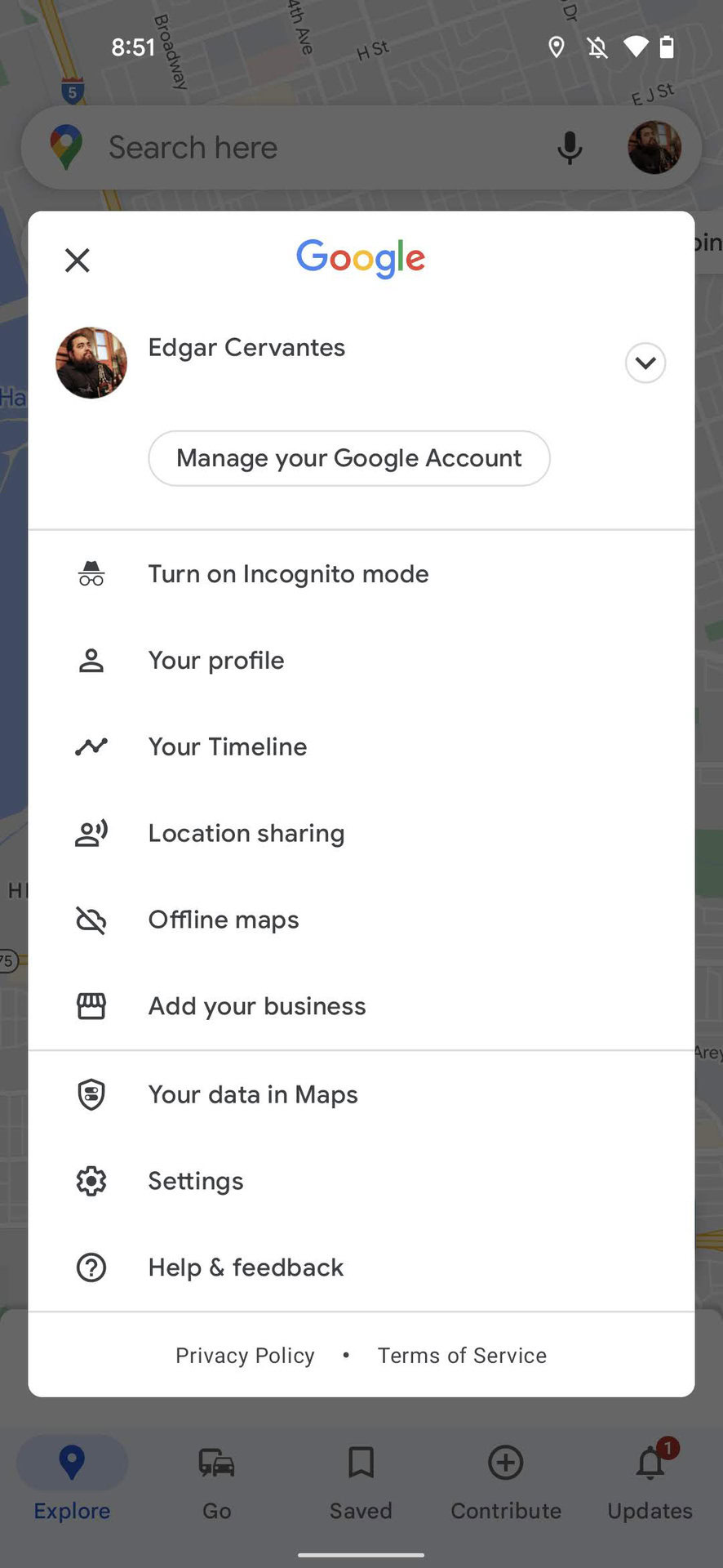 Delete offline maps on Google Maps 1 - How to free up storage space on Android