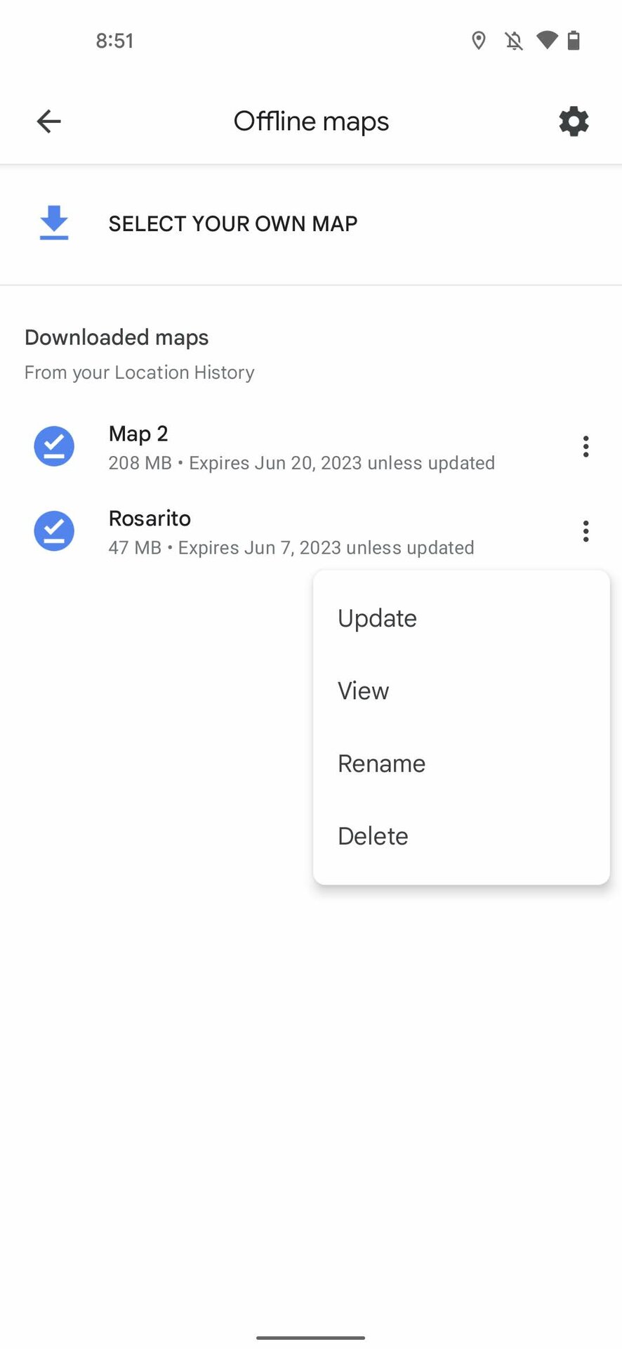 Delete offline maps on Google Maps 2 - How to free up storage space on Android