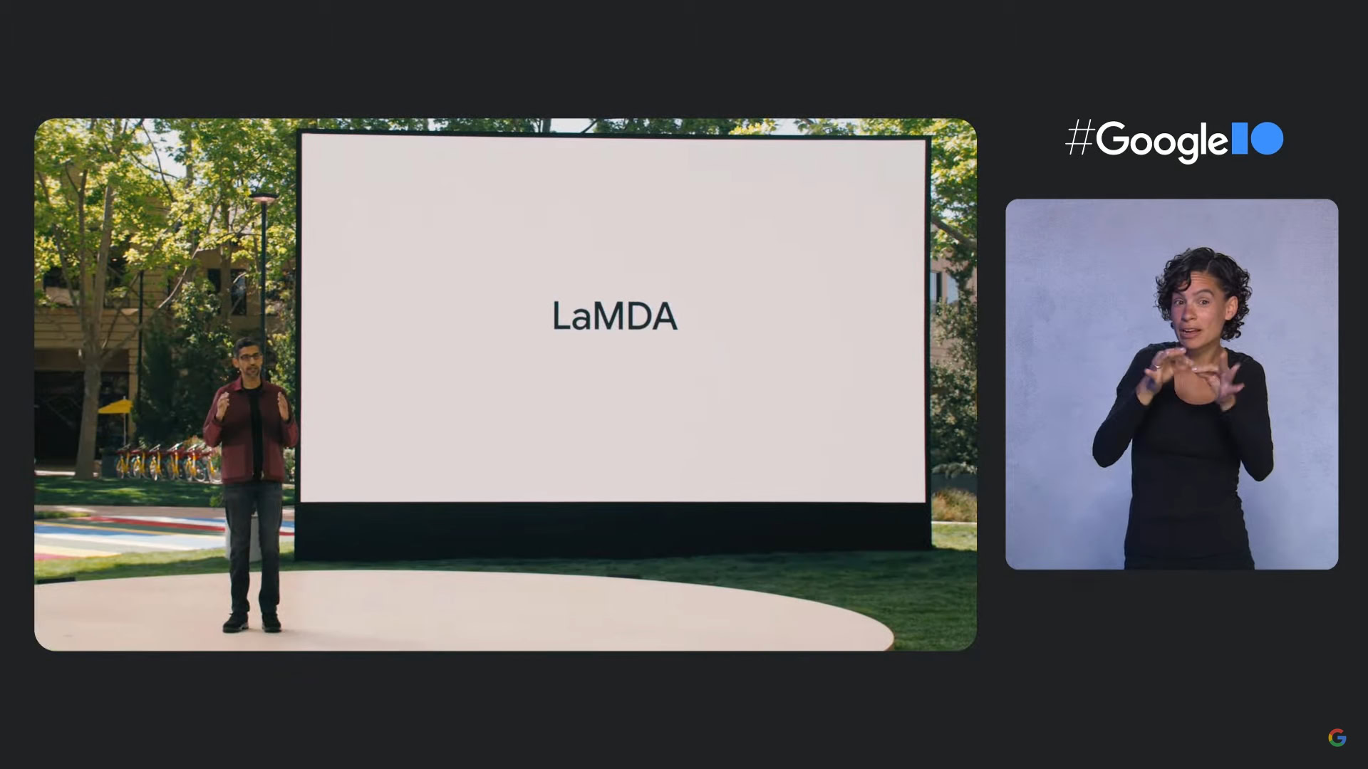 Google IO 2021 Sundar Pichai talks LaMDA