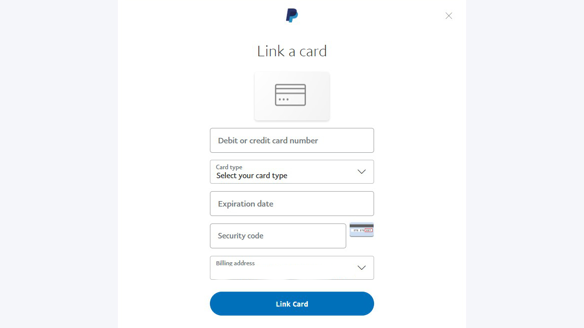 How to link card to PayPal on website 3