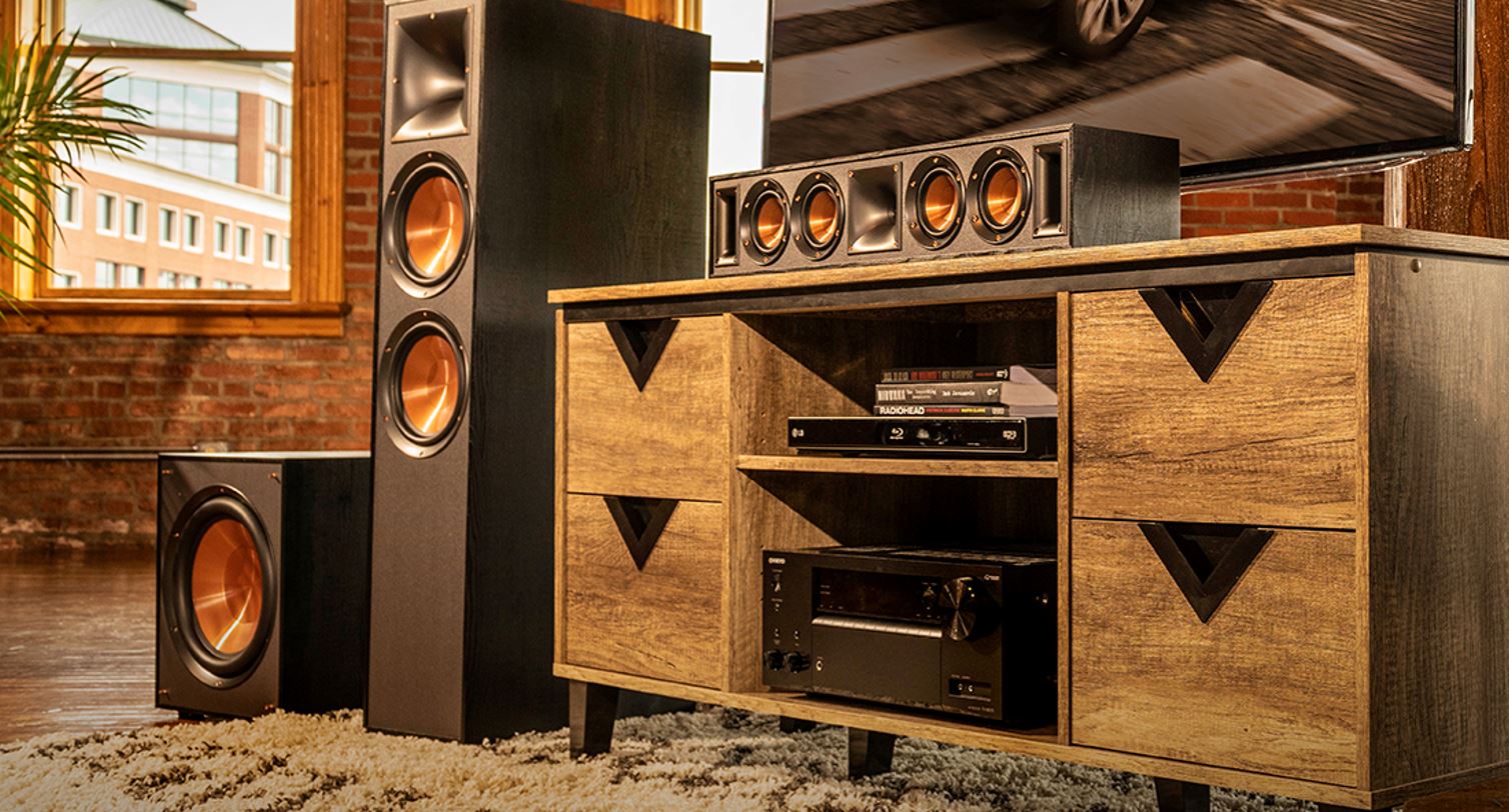 Klipsch Speaker and Subwoofer Promo IMage