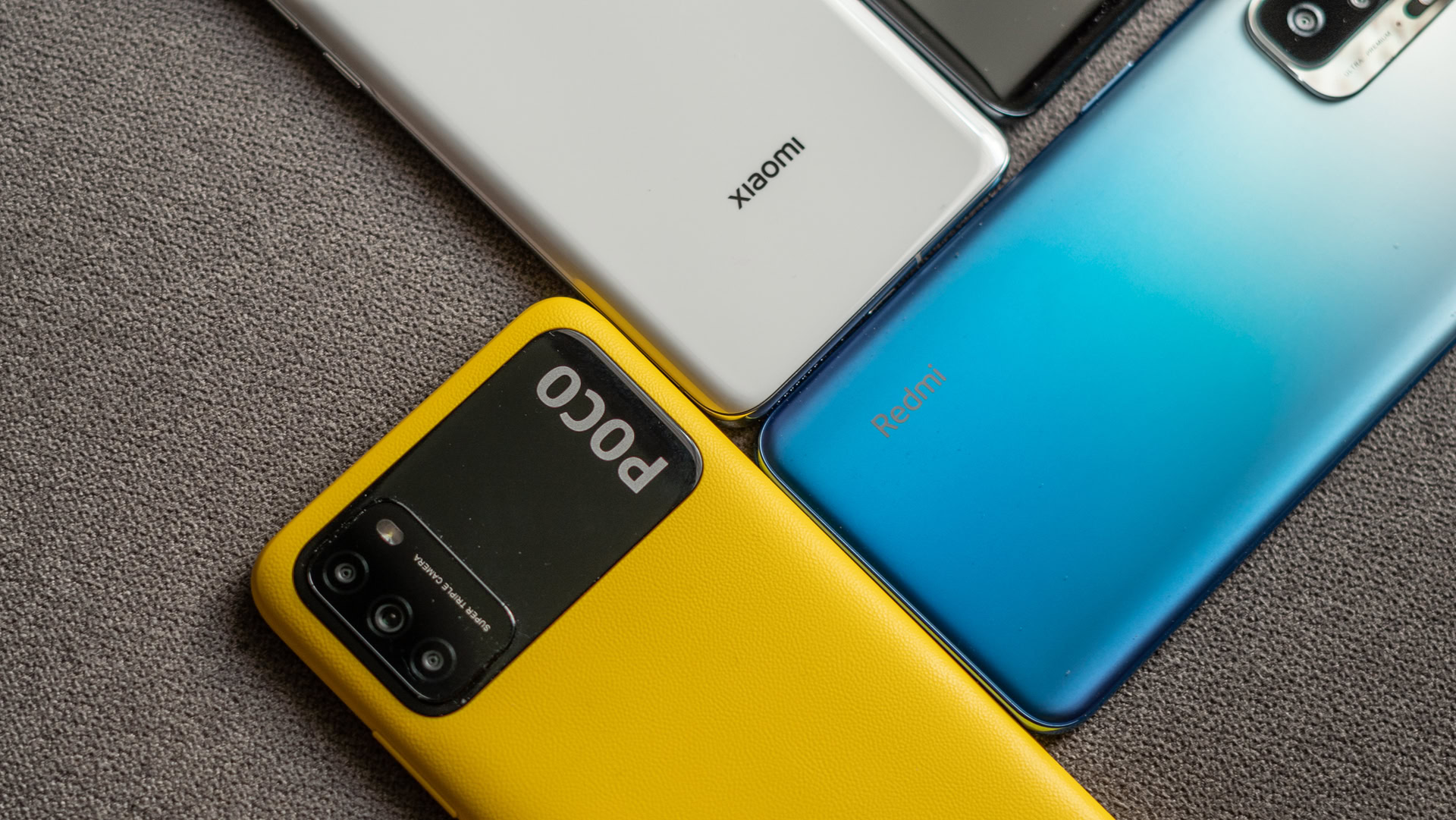 Xiaomi 2021 India rear logos