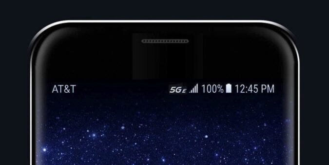 What does the 5G E icon on my AT&T phone mean?