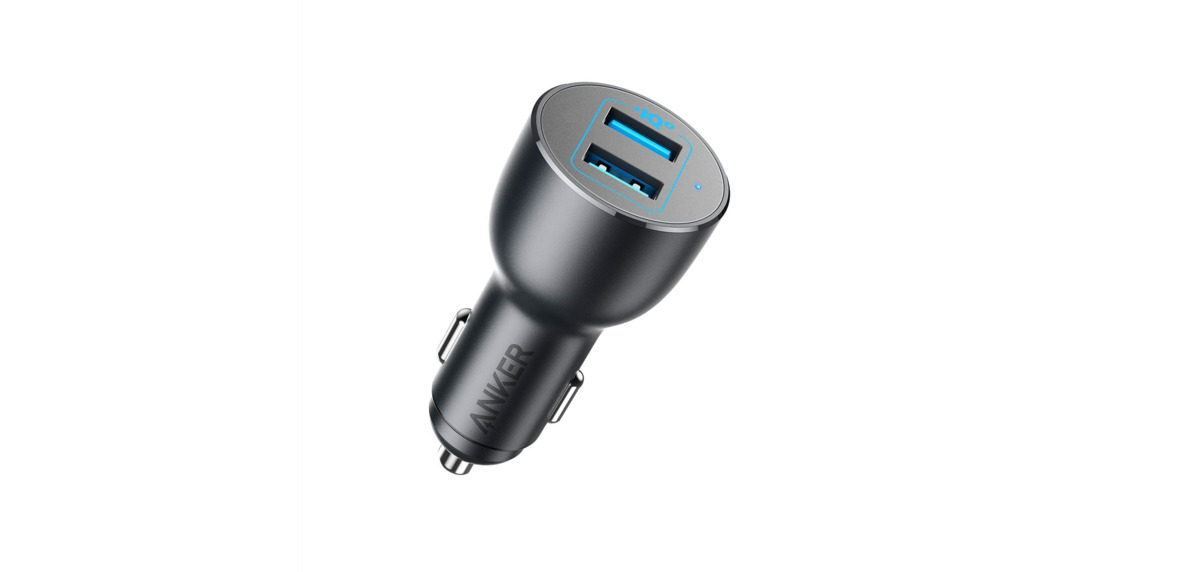 best car chargers anker usb a dual port