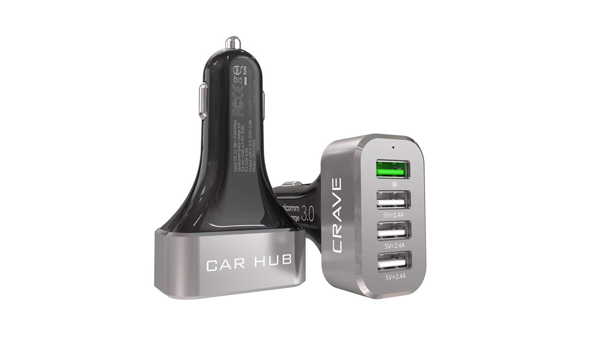 crave 4 port usb a car charger