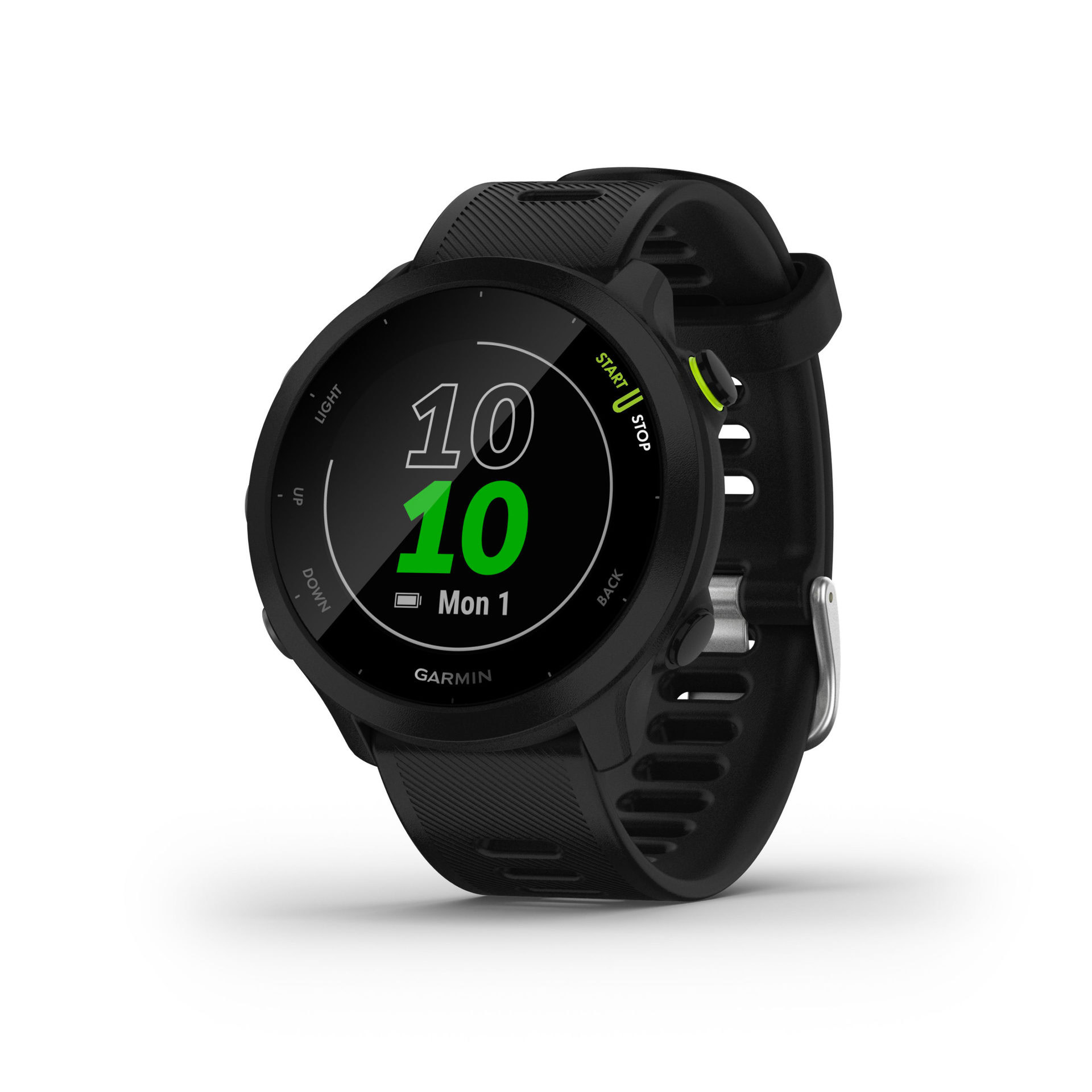 garmin forerunner 55 black model watch face