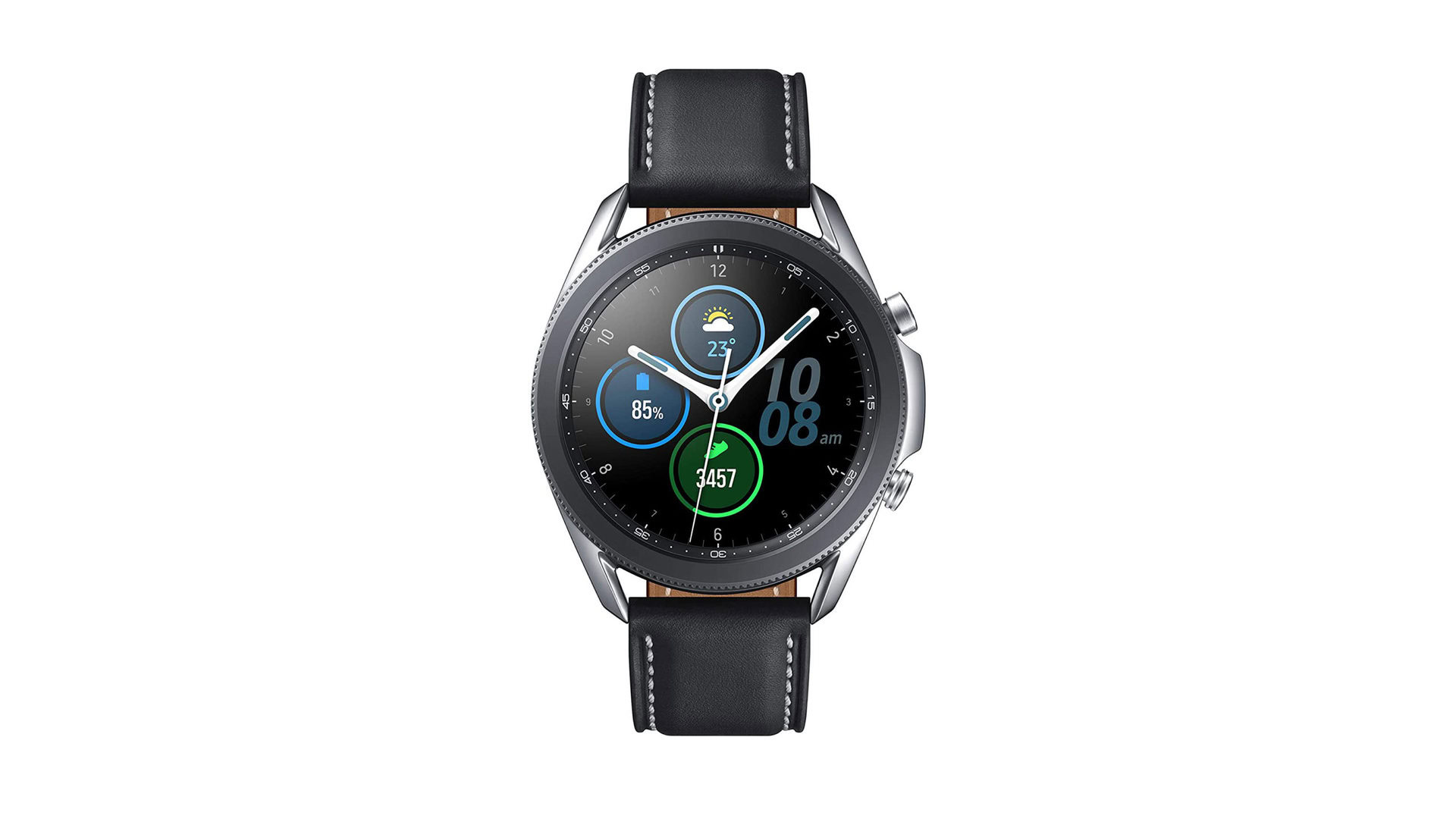 samsung galaxy watch 3 black leather